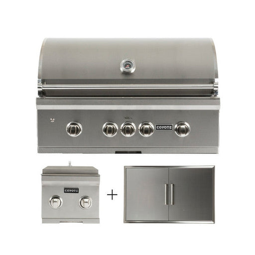 36" S-Series Grill Package - Includes Grill, 36" Double Access Door, & Double Side Burner - C2SL36+CDA2436+C1DB 6
