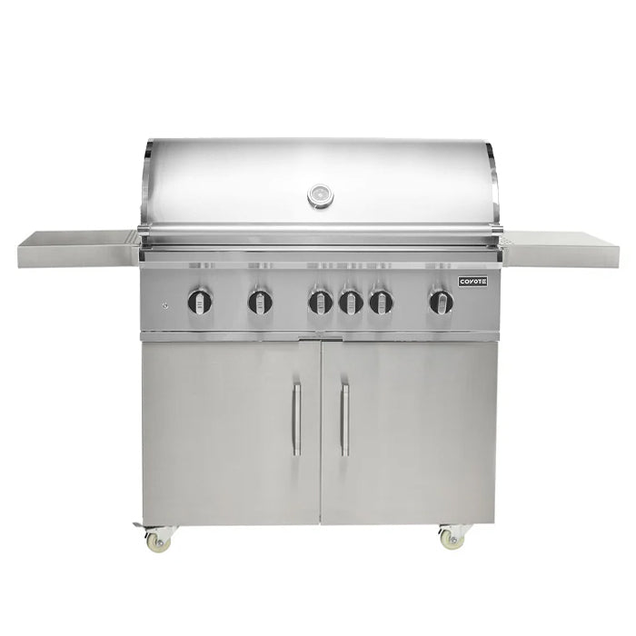 Coyote SL-Series 42" Grill on Cart with Sear Zone & Rotisserie - C3SL42+C3S42CT