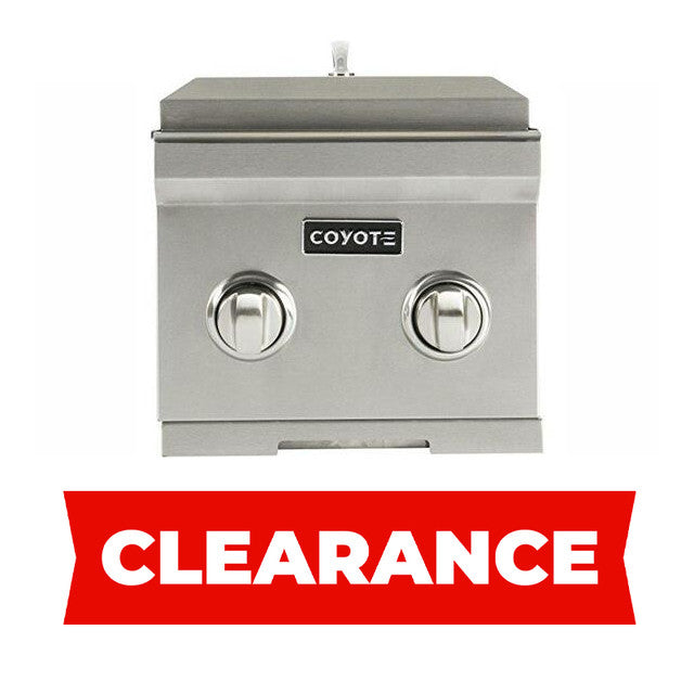 Coyote 12" Built-In Double Side Burner, Natural Gas - C1DBNG-OPENBOX