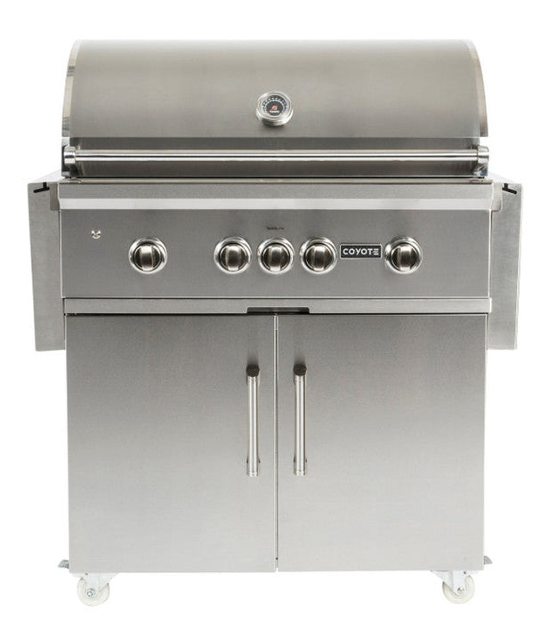 Coyote 36" S-Series Grill With Cart - C2SL36+C1S36CT 5