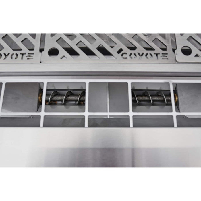 28" Coyote Pellet Grill on Cart 7