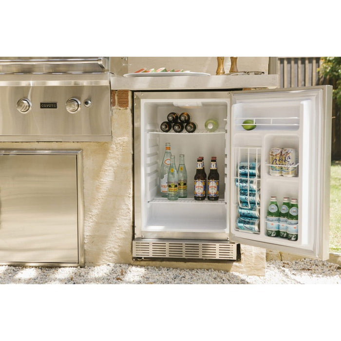 21" Coyote Refrigerator With Left Hinge - CBIR-L 3