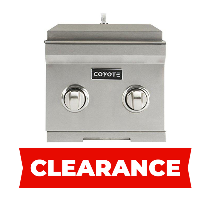 Coyote Dual Side Burner LP - C1DBLP-OPENBOX