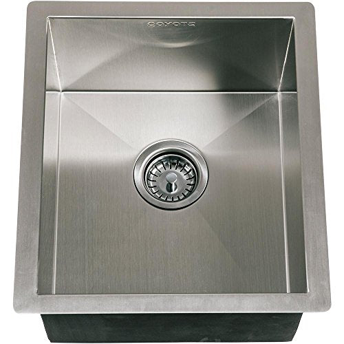 Coyote 16 X 18 Outdoor Stainless Steel Sink - Coyote Built In Outdoor Charcoal Barbeque Grill