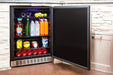 24" Azure Outdoors Refrigerator with Stainless Steel Door - A224R-S 4