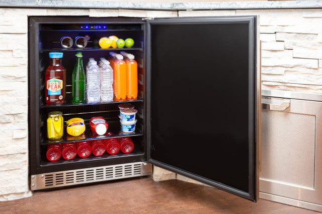 24" Azure Outdoors Refrigerator with Stainless Steel Door - A224R-S 4