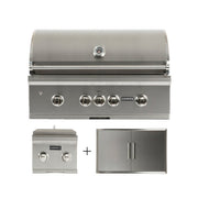 36" S-Series Grill Package - Includes Grill, 36" Double Access Door, & Double Side Burner - C2SL36+CDA2436+C1DB 6