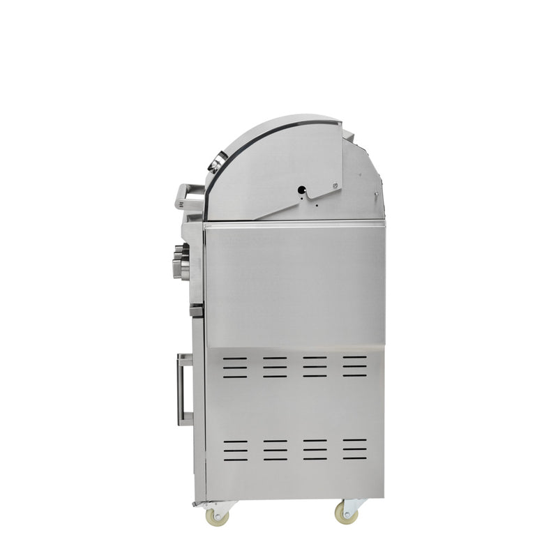 Coyote SL-Series 30" Gas Grill on Cart with Sear Zone & Rotisserie  - C3SL30+C3C30CART