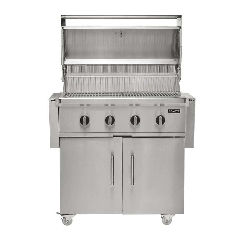 Coyote CL-Series 36" Grill on Cart - C3CL36+C3S36CT