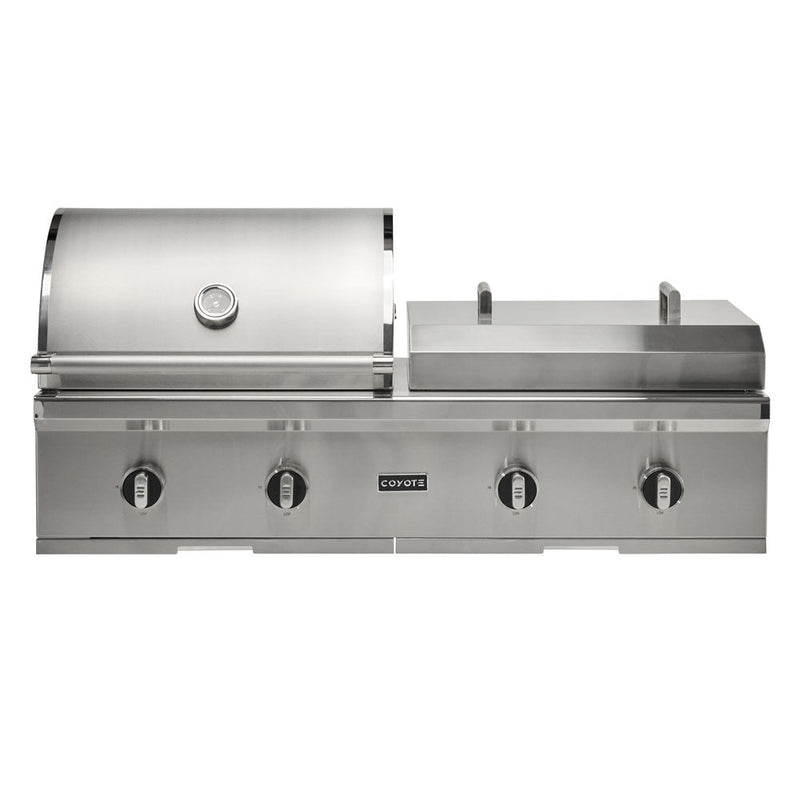 Coyote 50" Combo Built-In Gas & Flat Top Grill