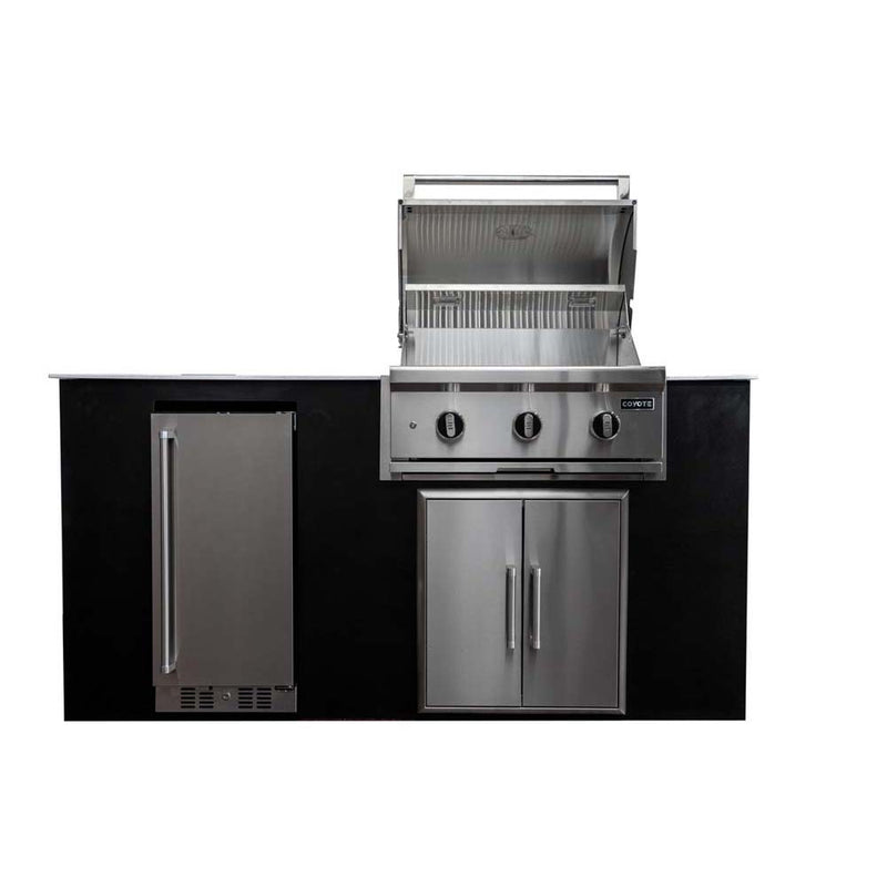 Coyote 4 Piece Outdoor Kitchen Island Package - CKEY6