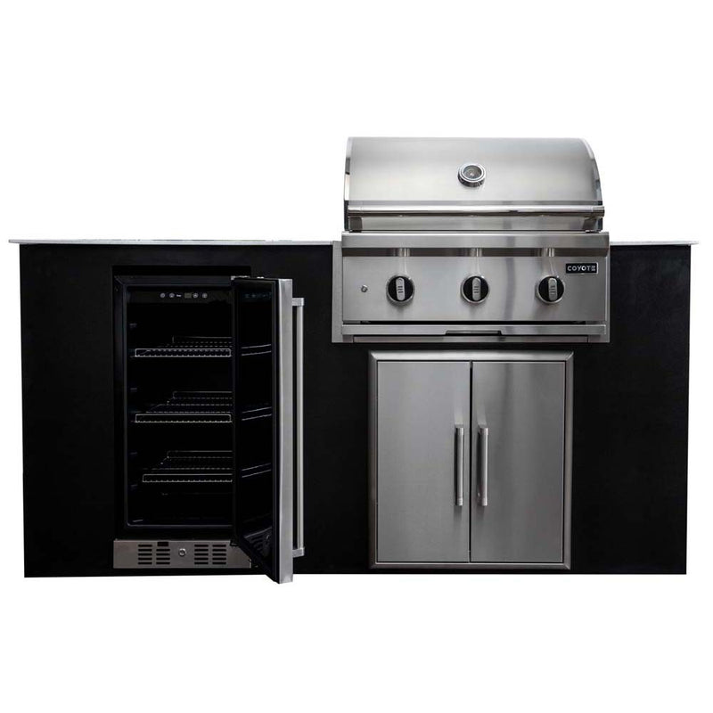 Coyote 4 Piece Outdoor Kitchen Island Package - CKEY6