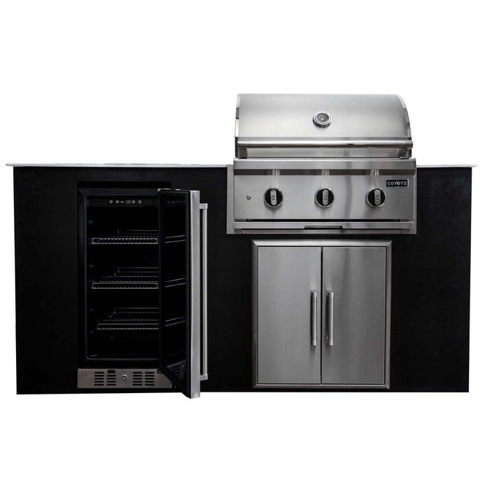 Coyote 4 Piece Outdoor Kitchen Island Package - CKEY6