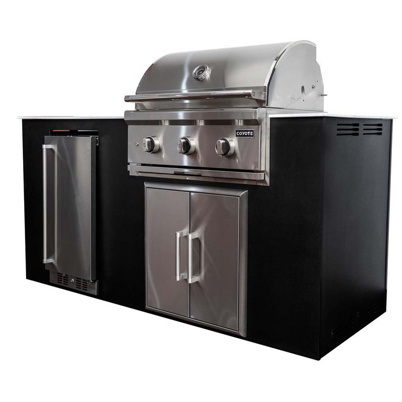 Coyote 4 Piece Outdoor Kitchen Island Package - CKEY6