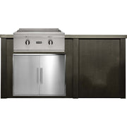 HAVEN 6 Ft Outdoor Kitchen Island w/ Plain Panel - HCOY72PAN - 2