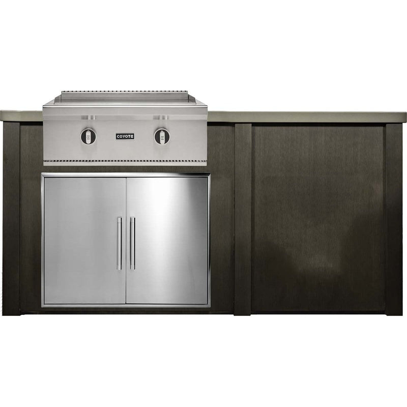 HAVEN 6 Ft Outdoor Kitchen Island w/ Plain Panel - HCOY72PAN - 2