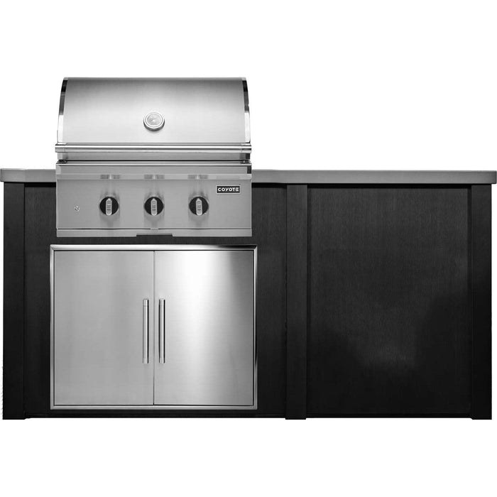 HAVEN 6 Ft Outdoor Kitchen Island w/ Plain Panel - HCOY72PAN - 1