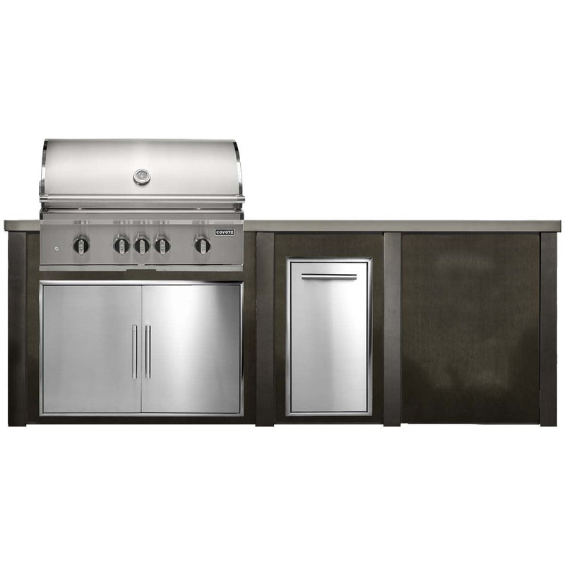 HAVEN 8 Ft Outdoor Kitchen Island w/ Plain Panel - HCOY96PAN - 2