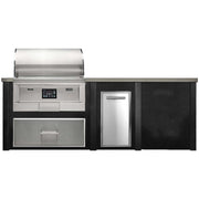 HAVEN 8 Ft Pellet Outdoor Kitchen Island w/ Plain Panel - HCOY96PPAN - 1