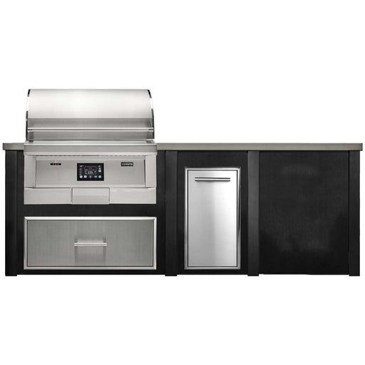 HAVEN 8 Ft Pellet Outdoor Kitchen Island w/ Plain Panel - HCOY96PPAN - 1