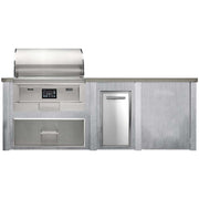 HAVEN 8 Ft Pellet Outdoor Kitchen Island w/ Plain Panel - HCOY96PPAN - 2