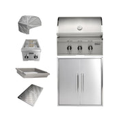 Coyote 30" SL Grill Package w/ Accessories - C3SL30+C3-DA2426+C3DB+C3-CCVR30-BIG+C3SLSIGRATE30V+C1GRDL