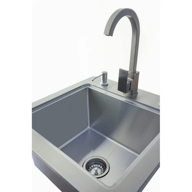 Coyote 21" Sink With Faucet, Drain, Soap Dispenser - C1SINKF21 4
