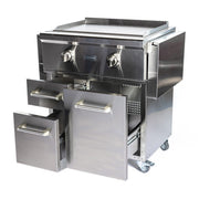 Coyote 30" Flat Top Grill with Cart - C1FTG30+C1FTCART 1