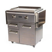 Coyote 30" Flat Top Grill with Cart - C1FTG30+C1FTCART 2