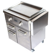 Coyote 30" Flat Top Grill with Cart - C1FTG30+C1FTCART 6