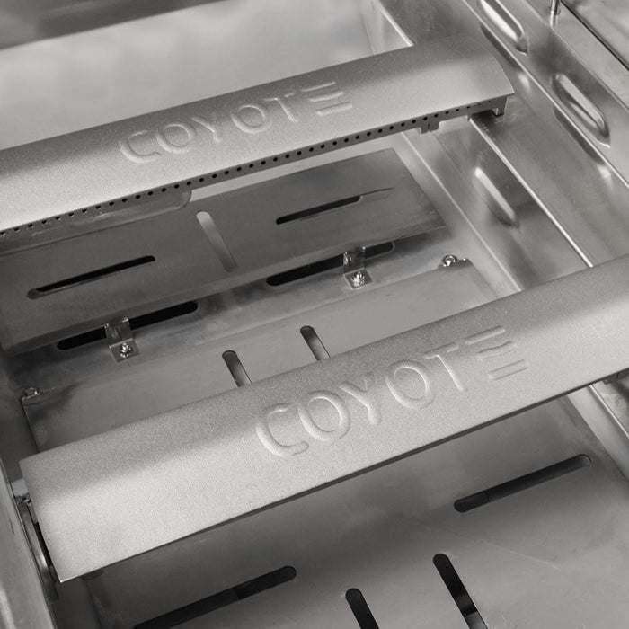 Coyote 34" CL-Series Grill Package - Includes C-Series 34" Built-In Grill, 31" Double Access Door & 12" Built-In Double Side Burner- C3C34+CDA2431+C1DB 22