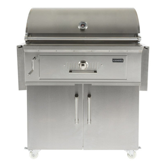 Coyote 36" Charcoal Grill With Cart - C1CH36+C1CH36CT 2