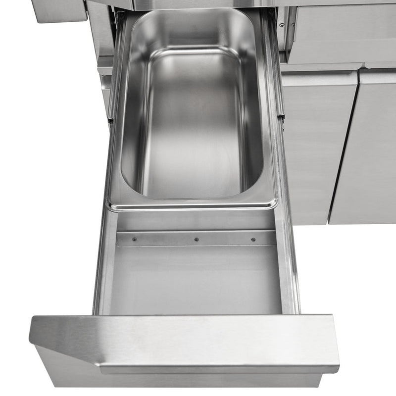 Coyote SL-Series 42" Ultimate Grill Package - Includes 42" SL-Series Grill, 36" Pellet Grill, 39" Double Access Door, Power Burner & 24" Outdoor Refrigerator - C3SL42+C2P36+C3-DA2439+C3PB+C124R-S - 35