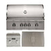 Coyote 36" SL-Series Grill Package - Includes SL-Series 36" Built-In Gas Grill with Sear Zone & Rotisserie, 36" Double Access Door & 12" Built-In Double Side Burner - C3SL36+CDA2436+C1DB 