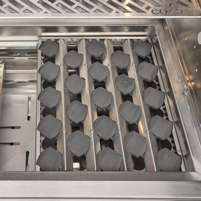 Coyote SL-Series 36" Grill Package - Includes 36" SL-Series Grill, 36" Double Access Door & Double Side Burner - C3SL36+C3-DA2436+C3DB - 7