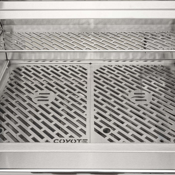 Coyote 36" SL-Series Grill Package - Includes SL-Series 36" Built-In Gas Grill with Sear Zone & Rotisserie, 36" Double Access Door & 12" Built-In Double Side Burner - C3SL36+CDA2436+C1DB 13
