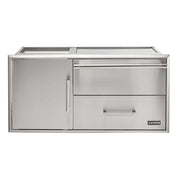 Coyote 42" Access Door With Storage & Warming Drawer Combo 2