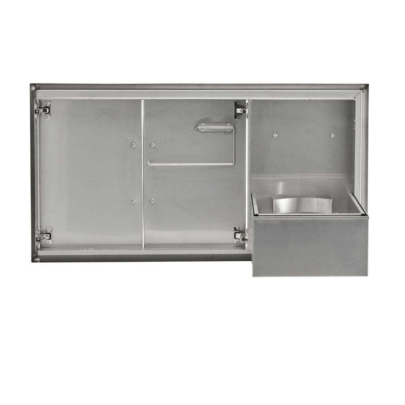 Coyote 45" Double Access Doors With Roll Out Trash 2