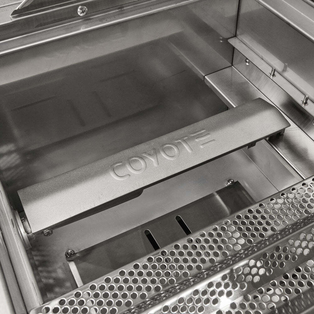 Coyote Hybrid Grill Package w/ Accessories - C3HY50+CCVR50-BIG+C3BRIQ50+C1GRDL 11