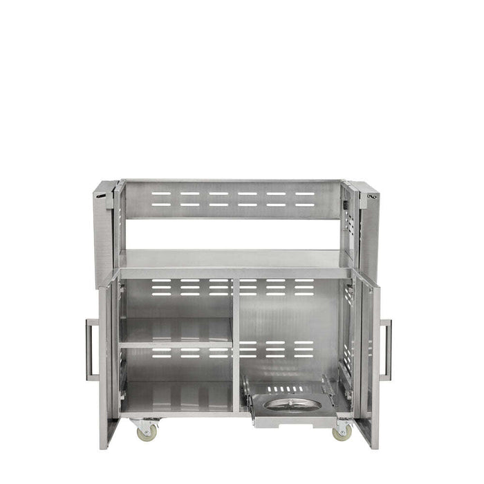 Coyote SL-Series 36" Grill Package - Includes 36" SL-Series Grill w/ Cart, Charcoal Tray, Smoker Box, and Rotisserie Kit - C3SL36+C3S36CT+CCHTRAY12+CSBX+C3ROT36 - 27