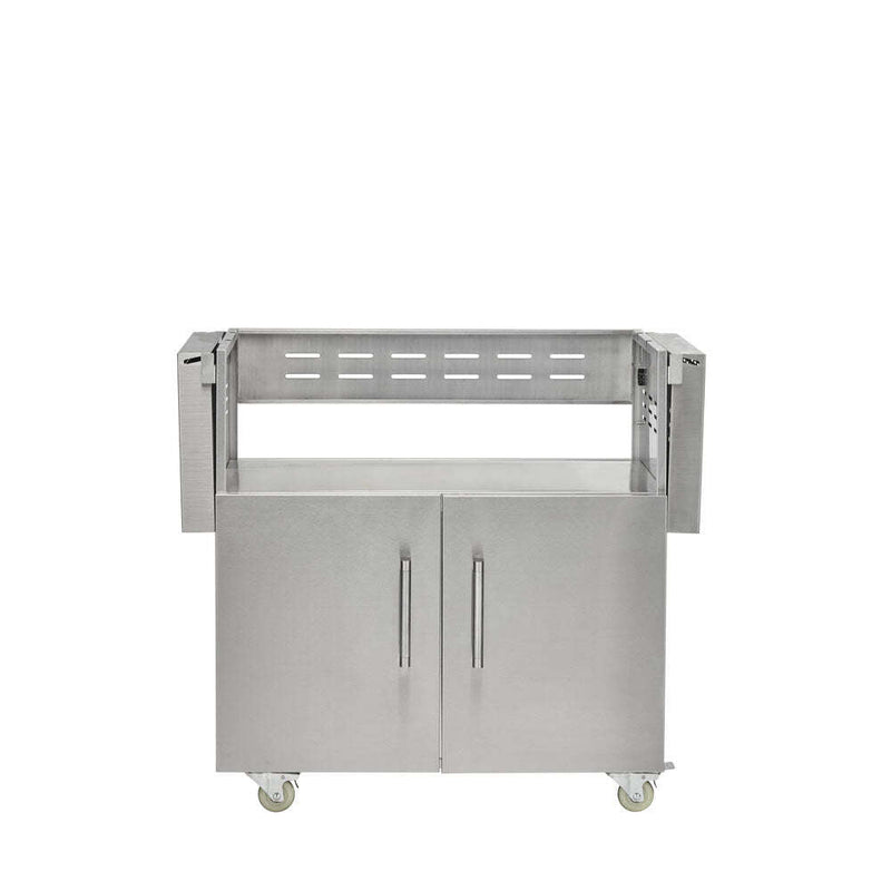 Coyote SL-Series 36" Grill Package - Includes 36" SL-Series Grill w/ Cart, Charcoal Tray, Smoker Box, and Rotisserie Kit - C3SL36+C3S36CT+CCHTRAY12+CSBX+C3ROT36 - 26