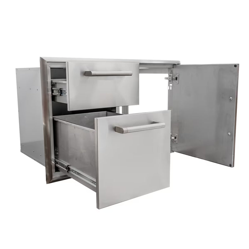 Coyote 36" Access Door & Double Drawer Combo - C3-CD2DC36