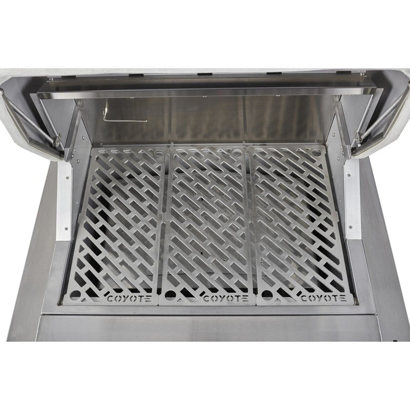 28" Coyote Pellet Grill on Cart