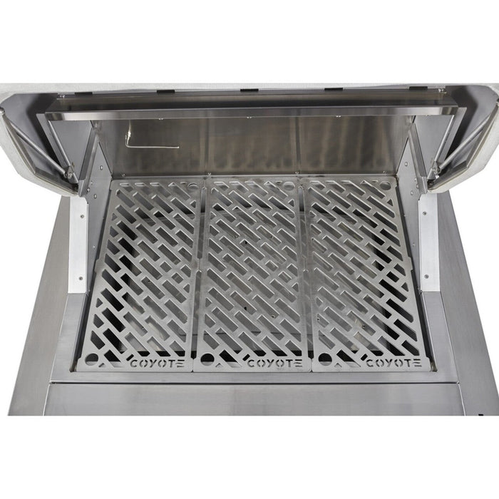 28" Coyote Pellet Grill on Cart