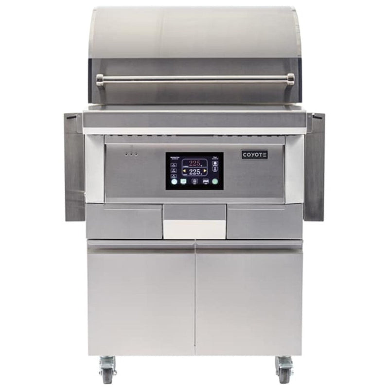 28" Coyote Pellet Grill on Cart 1