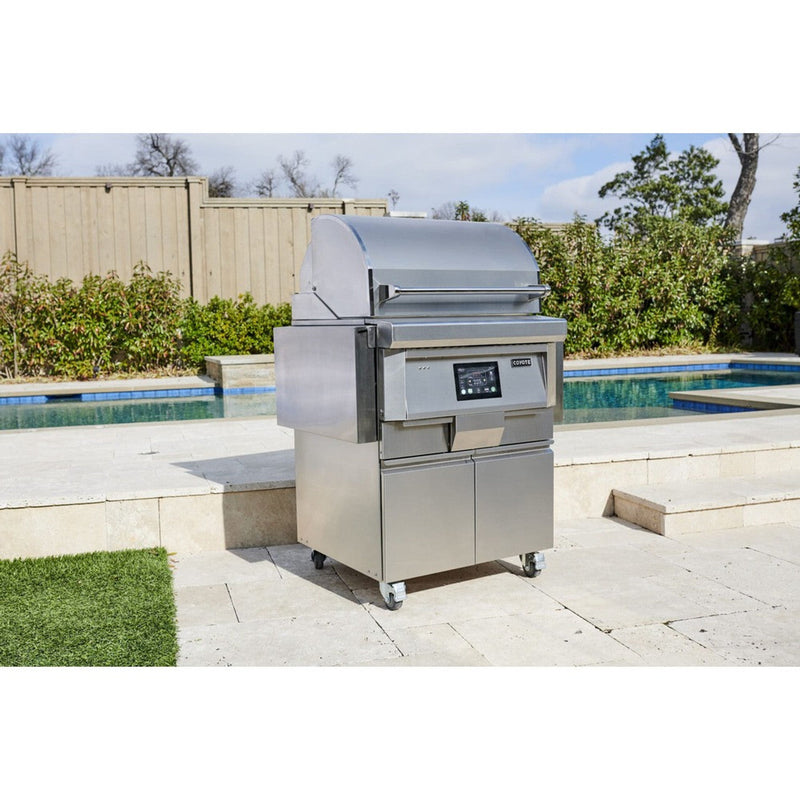 28" Coyote Pellet Grill on Cart 5