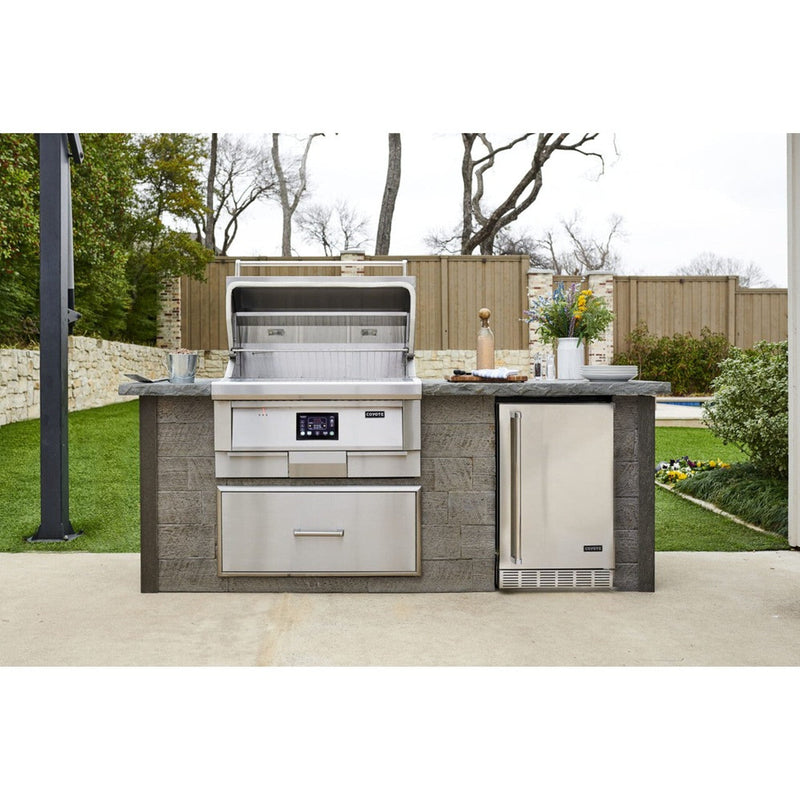 36" Coyote Built-In Pellet Grill 9