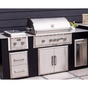 Coyote 36" SL-Series Grill Package - Includes SL-Series 36" Built-In Gas Grill with Sear Zone & Rotisserie, 36" Double Access Door & 12" Built-In Double Side Burner - C3SL36+CDA2436+C1DB 33