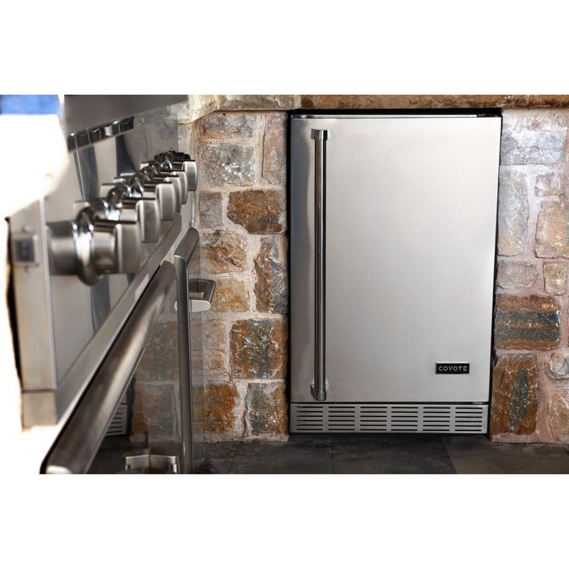 21" Coyote Refrigerator With Right Hinge - CBIR-R 2