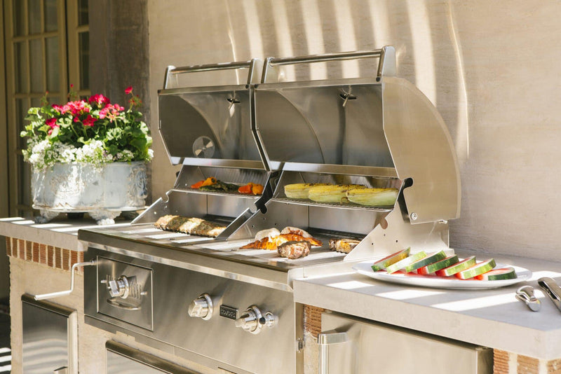 Coyote 50" Freestanding Gas/Charcoal Dual Fuel Grill 2